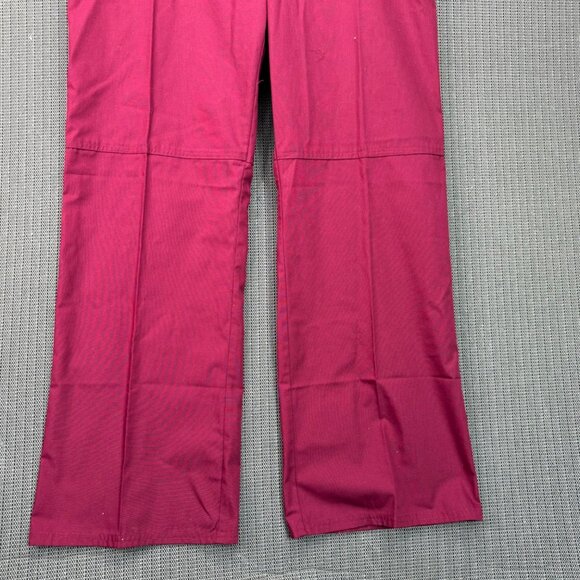 Vital Threads Wine Red Drawstring Straight Leg Scrub Pants M - Picture 5 of 9
